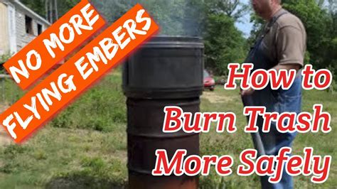 how to burn trash